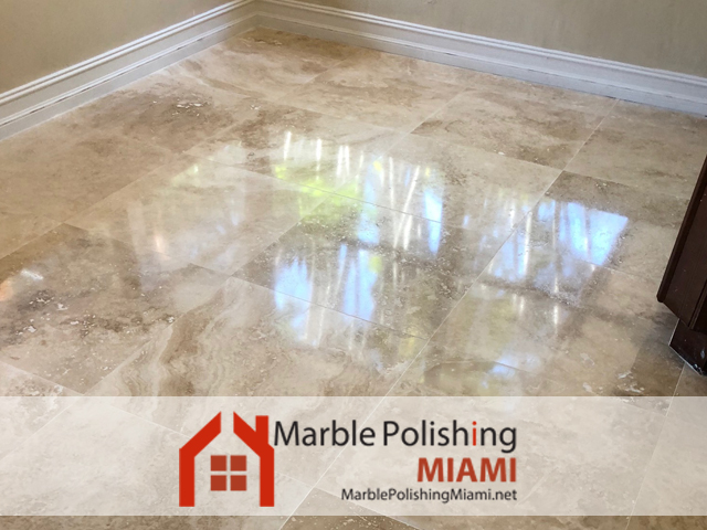 Marble Floor Restored Miami